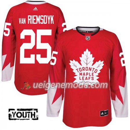 Kinder Eishockey Toronto Maple Leafs Trikot James Van Riemsdyk 25 Adidas 2017-2018 Rot Alternate Authentic